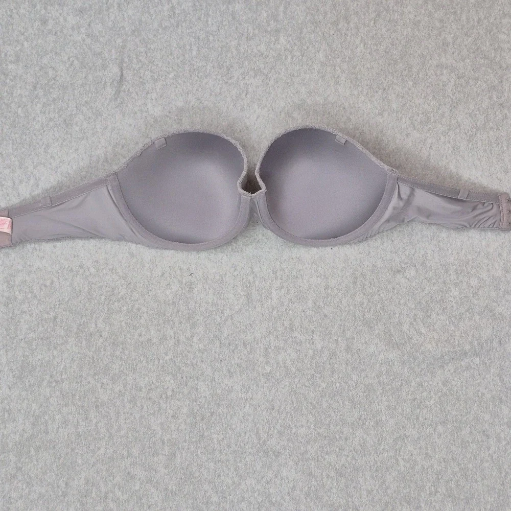 Victoria's Secret Women Bra 34D Purple Floral MULTI WAY T Shirt Underwired READ